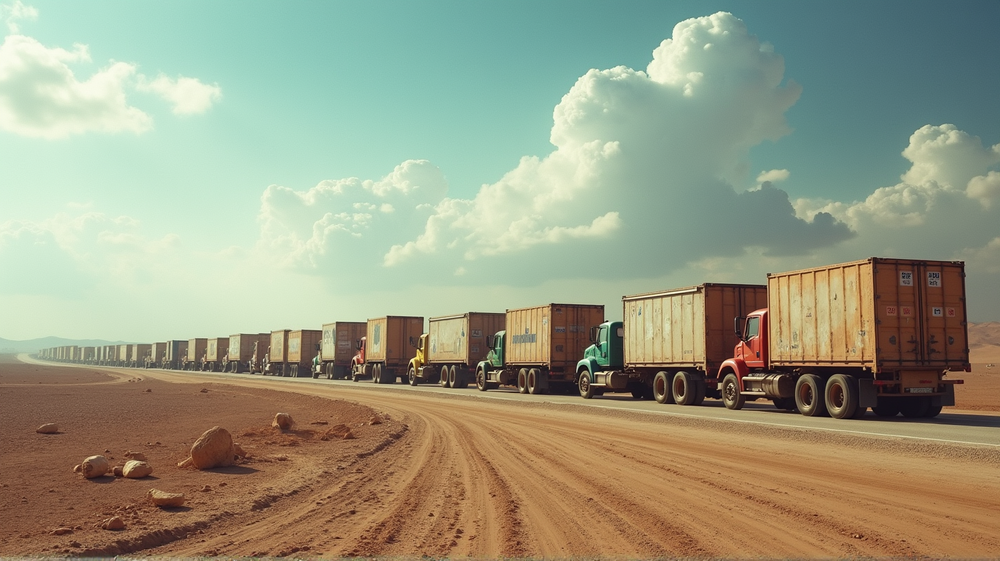 6,000 nákladných áut s pomocou uviaznutých: Ponurý príbeh nekonečného hladu v Gaze