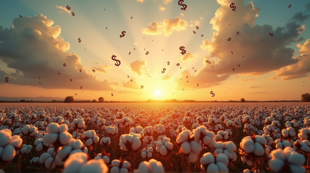 Ceny bavlny prudko stúpajú: Slabší dolár a očakávania Fedu v hre
