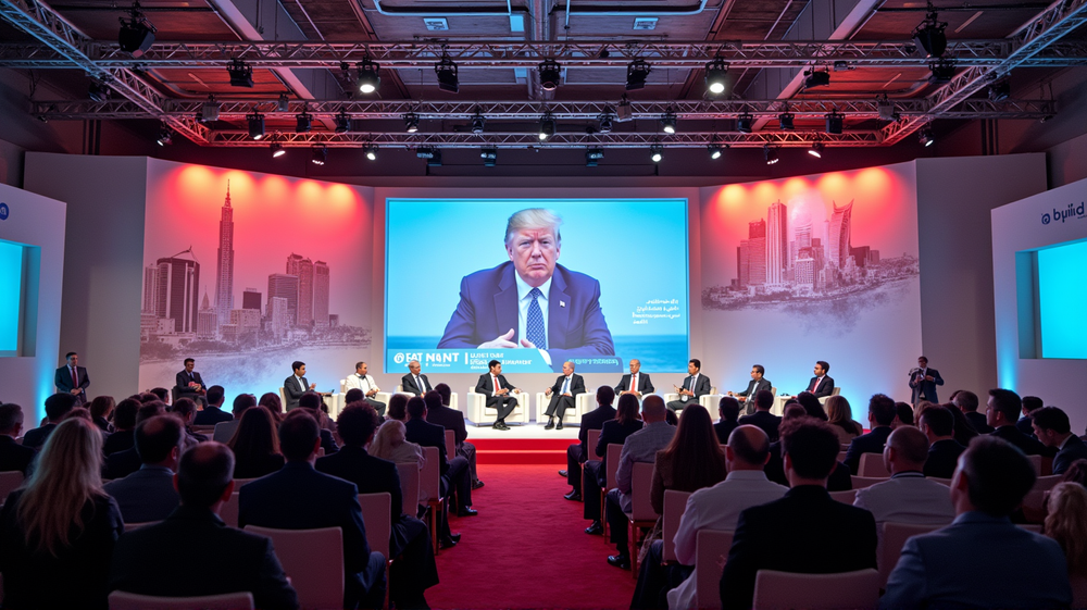 Trump Znie Zvuk na Netflix-Warner Obchod Uprostred Finančného Fóra v Strednom Východe