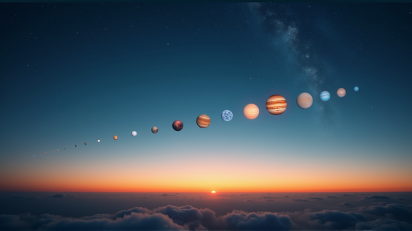 Zažite nebeské divadlo šiestich planét: Sprievodca augustovým planetárnym pochodom