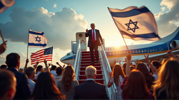 Trumpova triumfálna návšteva Izraela uprostred prelomového oslobodenia rukojemníkov